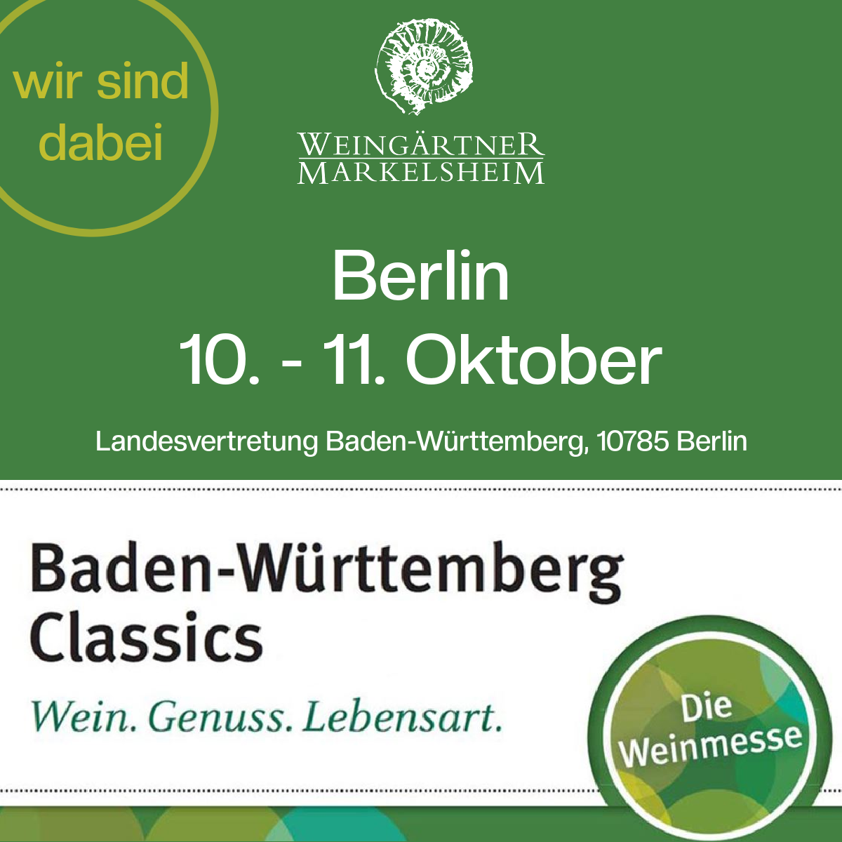 Weinmesse Baden-Württemberg Classics Berlin